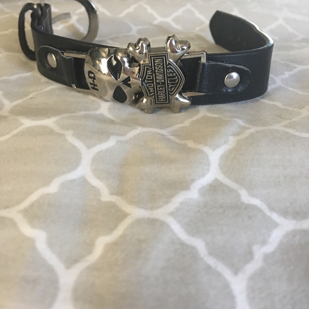 Harley Davidson bracelet with leather band